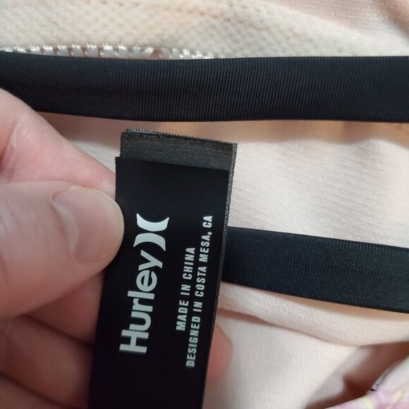 Hurley Tropical Floral One-Piece Swimsuit & matching Rash Guard! XL - Picture 9 of 10